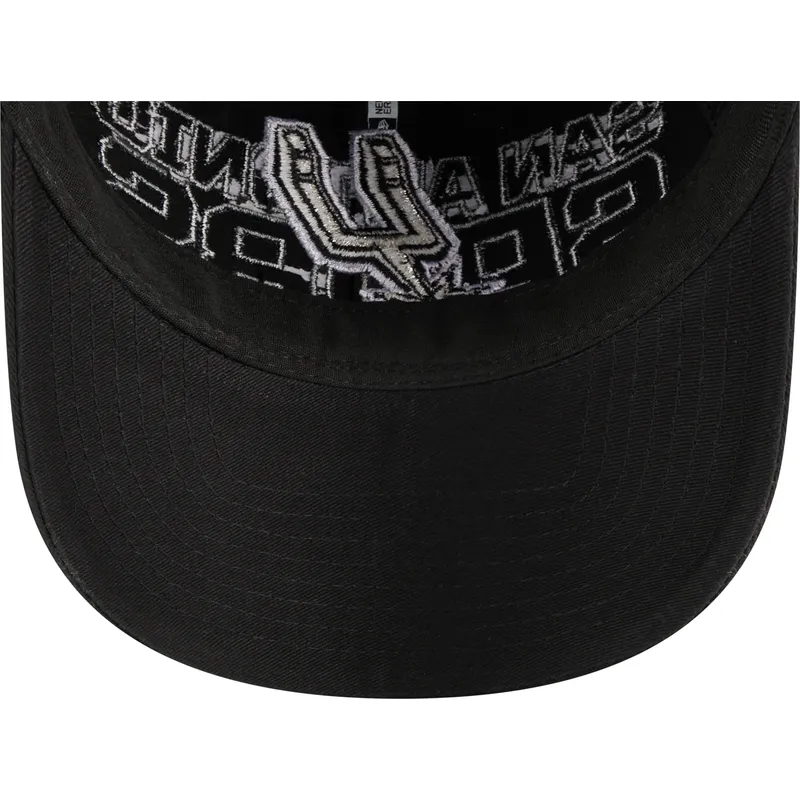 mutzen-gebogen-schwarz-verstellbares-band-9twenty-draft-edition-2023-der-san-antonio-spurs-nba-von-new-era