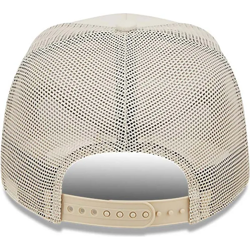 mutzen-gebogen-beige-snapback-a-frame-tech-ripstop-der-los-angeles-dodgers-mlb-von-new-era