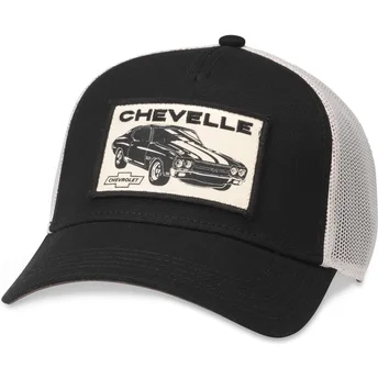 Trucker Cap schwarz und weiß Snapback Chevelle by Chevrolet Valin von American Needle