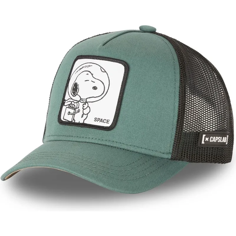 mutzen-gebogen-grun-snapback-snoopy-erdnusse-von-capslab