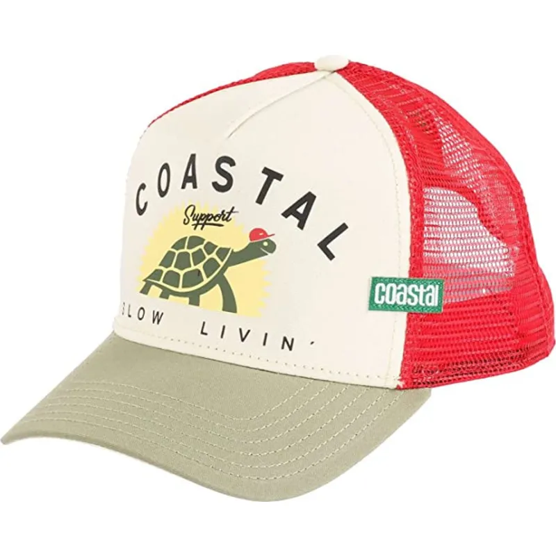 trucker-cap-beige-und-rot-support-slow-livin-hft-von-coastal