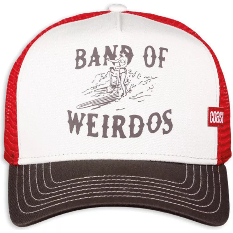 coastal-band-of-weirdos-hft-white-red-and-brown-trucker-hat