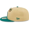 flache-beige-und-grune-anliegende-kappe-59fifty-the-elements-earth-pin-der-new-york-yankees-mlb-von-new-era