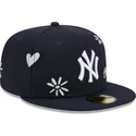 marineblaue-angepasste-59fifty-sunlight-pop-flat-cap-der-new-york-yankees-mlb-von-new-era