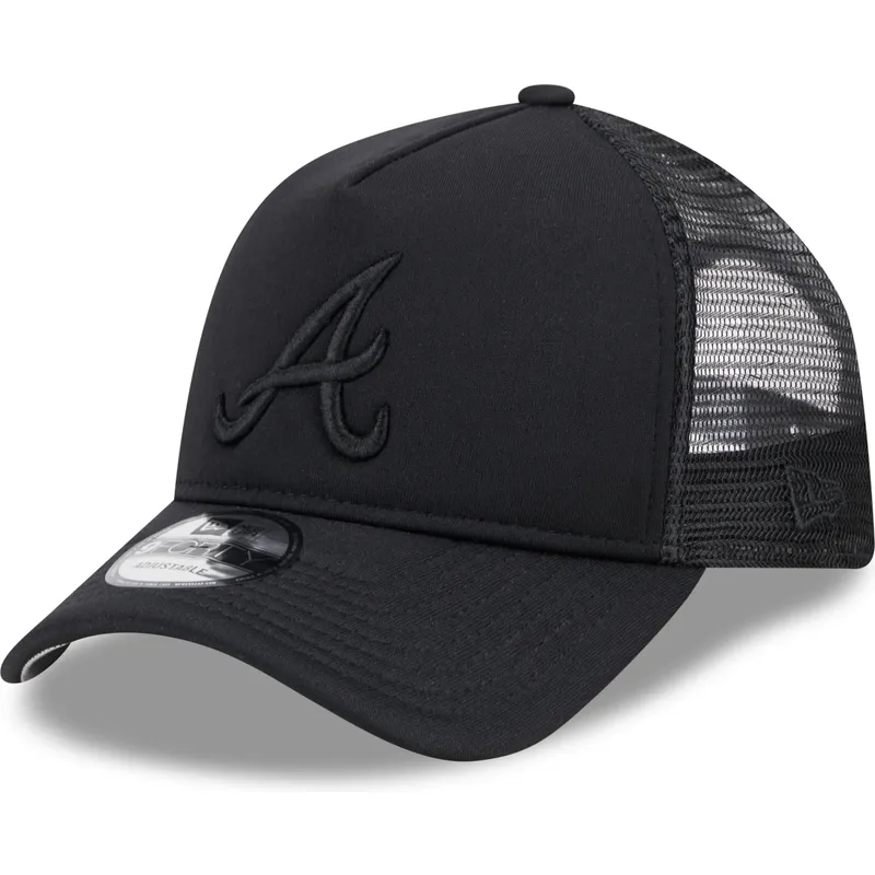 mutzen-gebogen-schwarz-snapback-9forty-a-frame-all-day-der-atlanta-braves-mlb-von-new-era mutzen-gebogen-schwarz-snapback-9forty-a-frame-all-day-der-atlanta-braves-mlb-von-new-era