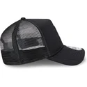 schwarze-trucker-kappe-mit-schwarzem-logo-9forty-a-frame-all-day-trucker-der-oakland-athletics-mlb-von-new-era