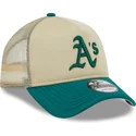 mutzen-gebogen-beige-snapback-9forty-a-frame-all-day-der-oakland-athletics-mlb-von-new-era