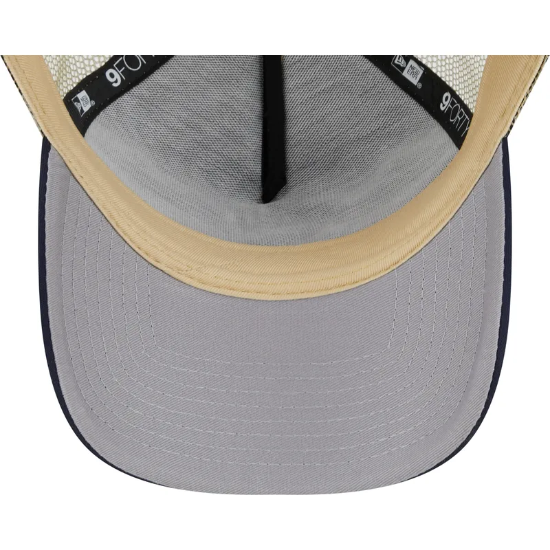 mutzen-gebogen-beige-snapback-9forty-a-frame-all-day-der-new-york-yankees-mlb-von-new-era