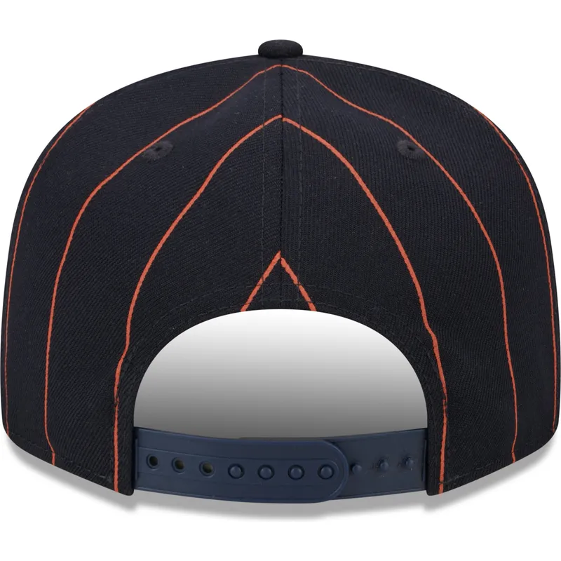 marineblaue-flache-snapback-kappe-9fifty-pinstripe-visor-clip-der-detroit-tigers-mlb-von-new-era