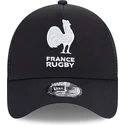 mutzen-gebogen-schwarz-snapback-a-frame-monochrome-der-french-rugby-federation-ffr-von-new-era