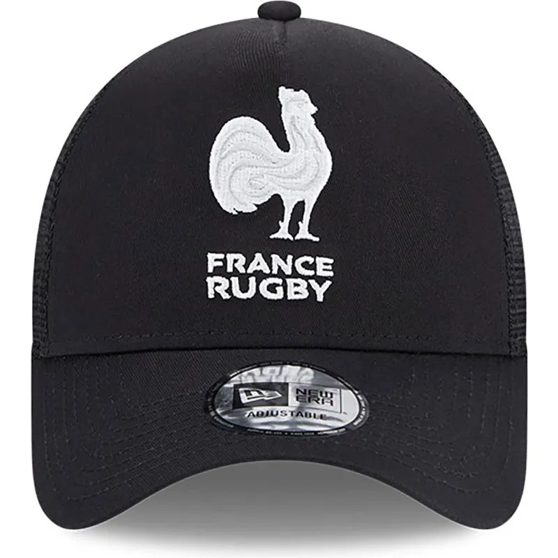 mutzen-gebogen-schwarz-snapback-a-frame-monochrome-der-french-rugby-federation-ffr-von-new-era