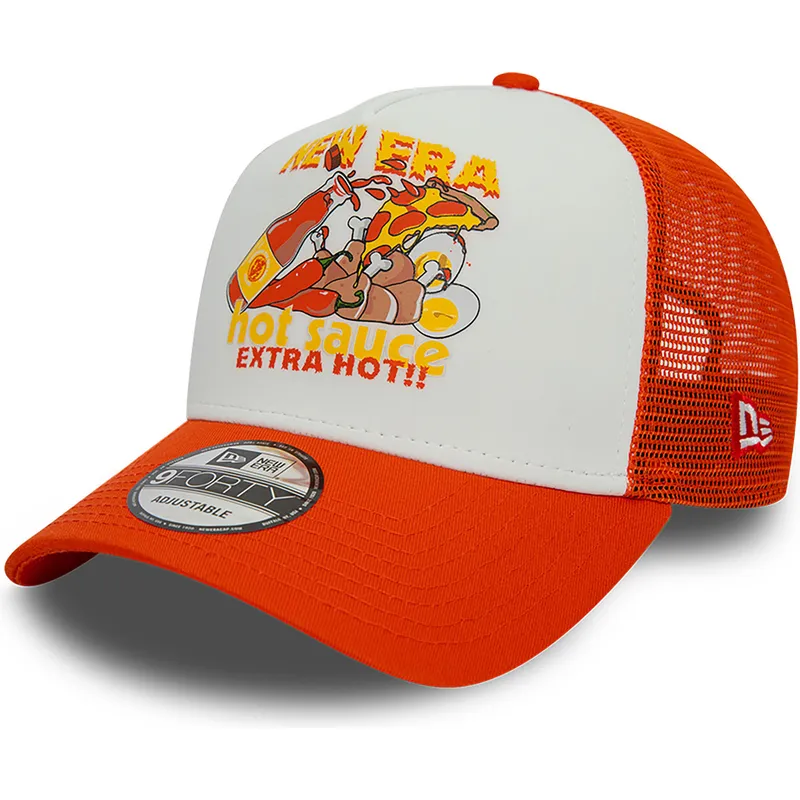 mutzen-gebogen-orange-snapback-a-frame-von-new-era