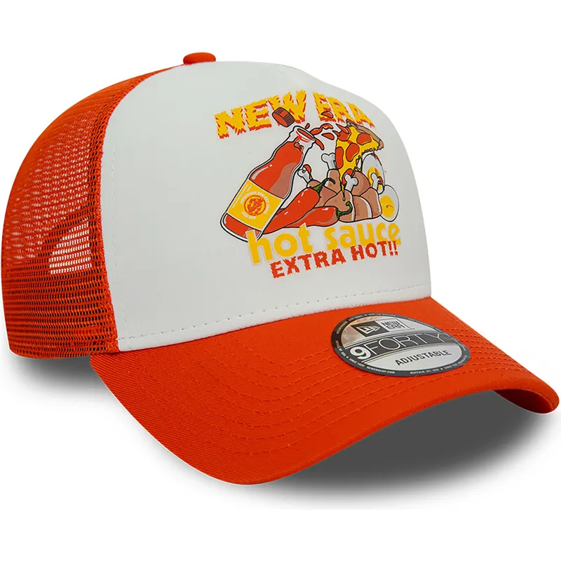 mutzen-gebogen-orange-snapback-a-frame-von-new-era