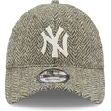 mutzen-gebogen-grau-verstellbares-band-9twenty-tweed-pack-der-new-york-yankees-mlb-von-new-era