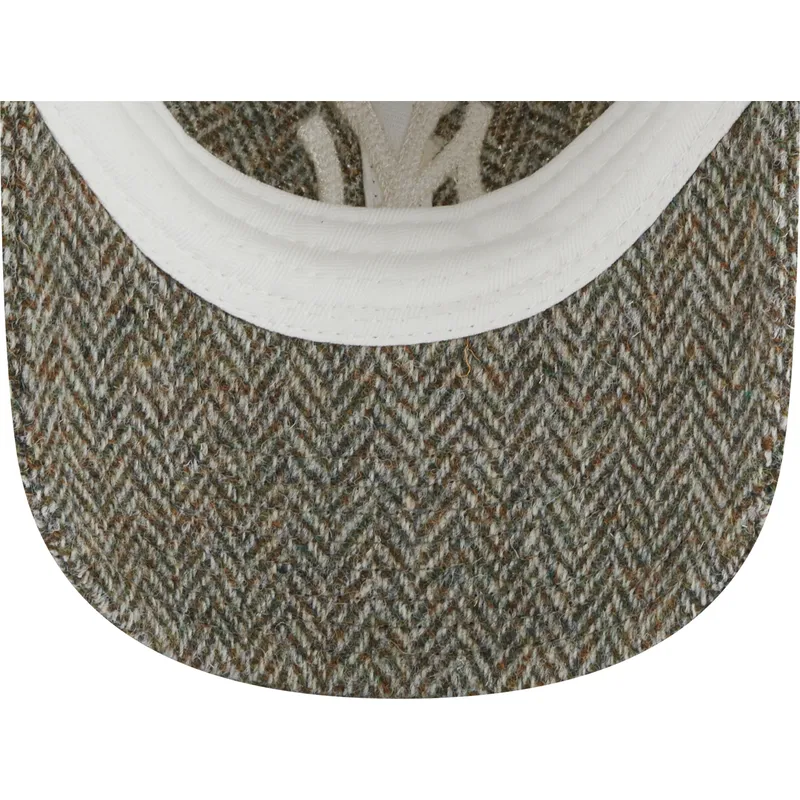 mutzen-gebogen-grau-verstellbares-band-9twenty-tweed-pack-der-new-york-yankees-mlb-von-new-era