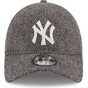 mutzen-gebogen-grau-verstellbares-band-9twenty-tweed-pack-der-new-york-yankees-mlb-von-new-era