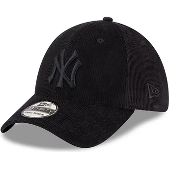 39thirty-new-york-yankees-mlb-new-era-schwarze-cord-cap-mit-gebogenem-schirm