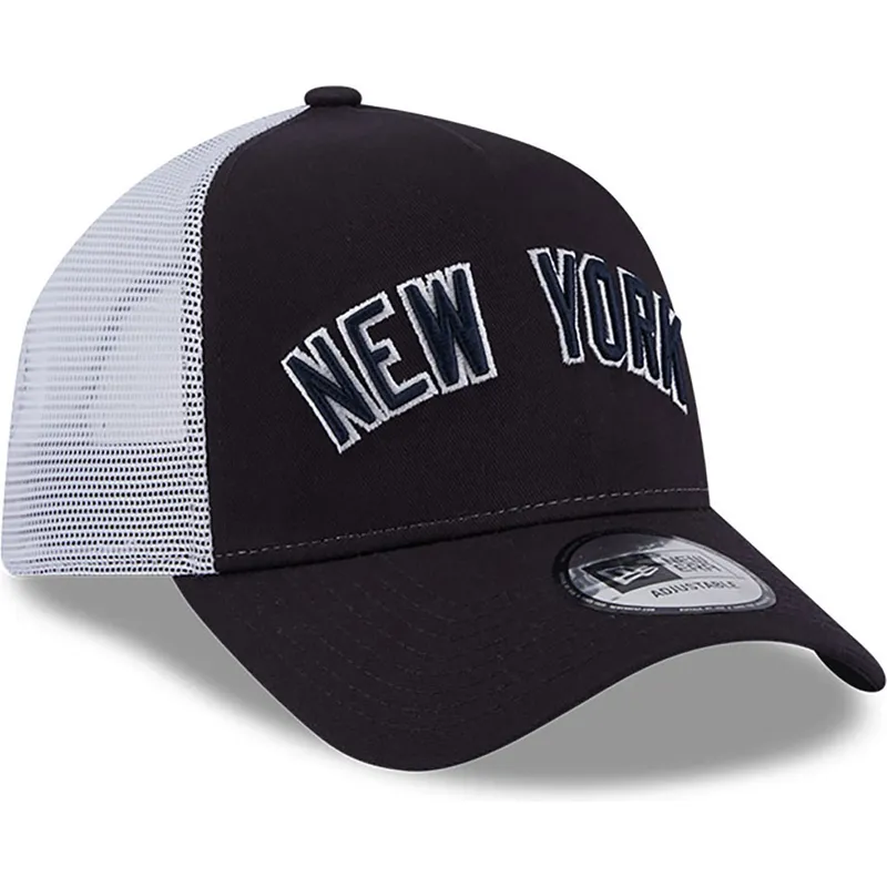 trucker-cap-marineblau-a-frame-team-script-der-new-york-yankees-mlb-von-new-era
