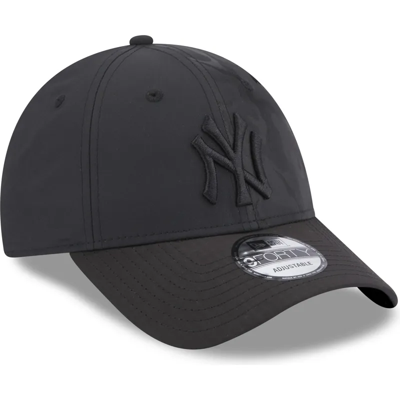 mutzen-gebogen-schwarz-verstellbares-band-9forty-multi-texture-der-new-york-yankees-mlb-von-new-era