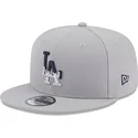 graue-snapback-kappe-9fifty-team-drip-los-angeles-dodgers-mlb-von-new-era