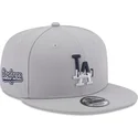 graue-snapback-kappe-9fifty-team-drip-los-angeles-dodgers-mlb-von-new-era