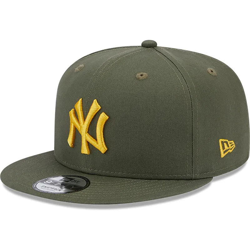 mutzen-flach-grun-snapback-9fifty-side-patch-der-new-york-yankees-mlb-von-new-era