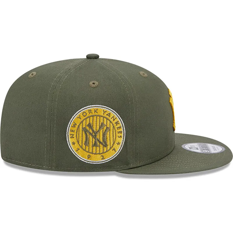 mutzen-flach-grun-snapback-9fifty-side-patch-der-new-york-yankees-mlb-von-new-era
