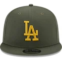 grune-snapback-kappe-mit-flachem-schirm-und-gelbem-logo-9fifty-side-patch-der-los-angeles-dodgers-mlb-von-new-era