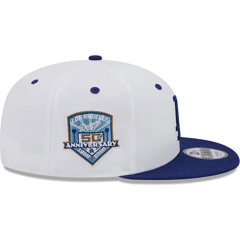 mutzen-flach-blau-snapback-9fifty-white-crown-patch-der-los-angeles-dodgers-mlb-von-new-era