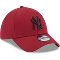 mutzen-gebogen-rot-angepasst-39thirty-comfort-der-new-york-yankees-mlb-von-new-era