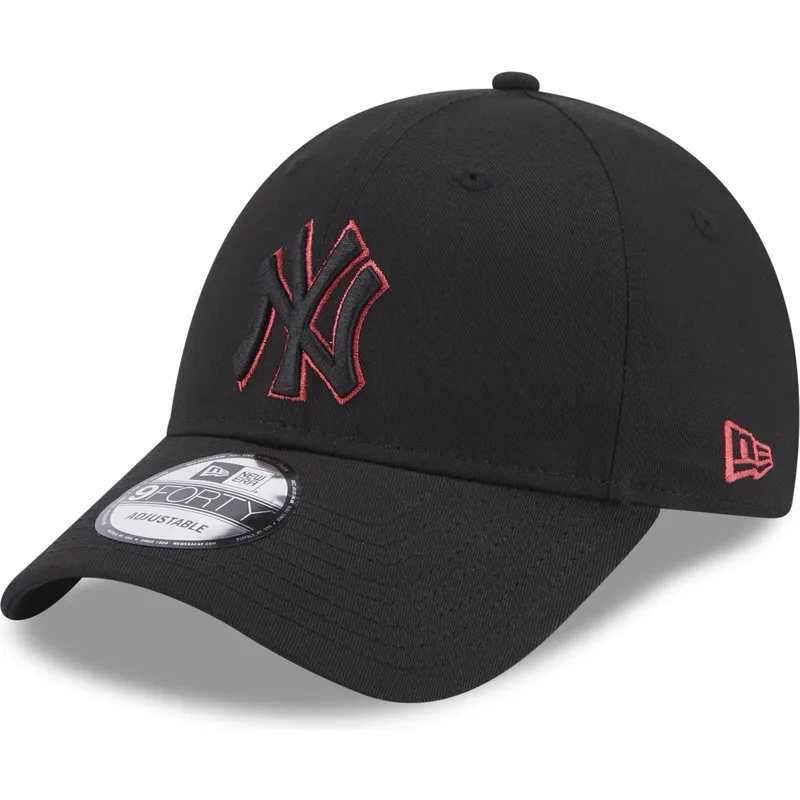 mutzen-gebogen-schwarz-verstellbares-band-9forty-team-outline-der-new-york-yankees-mlb-von-new-era