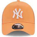 mutzen-gebogen-orange-snapback-a-frame-league-essential-der-new-york-yankees-mlb-von-new-era
