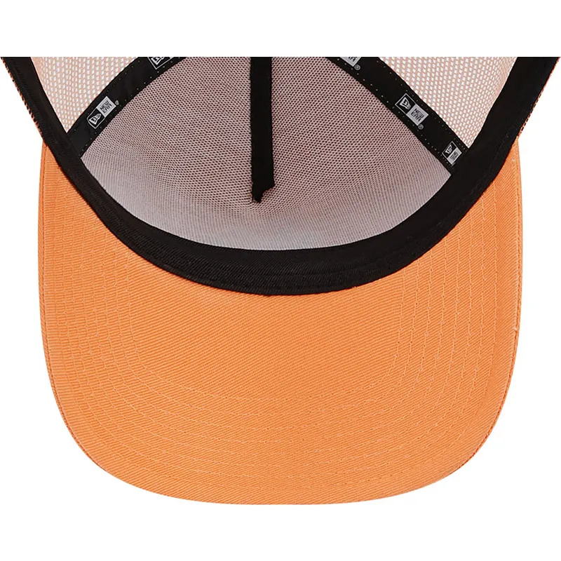 mutzen-gebogen-orange-snapback-a-frame-league-essential-der-new-york-yankees-mlb-von-new-era