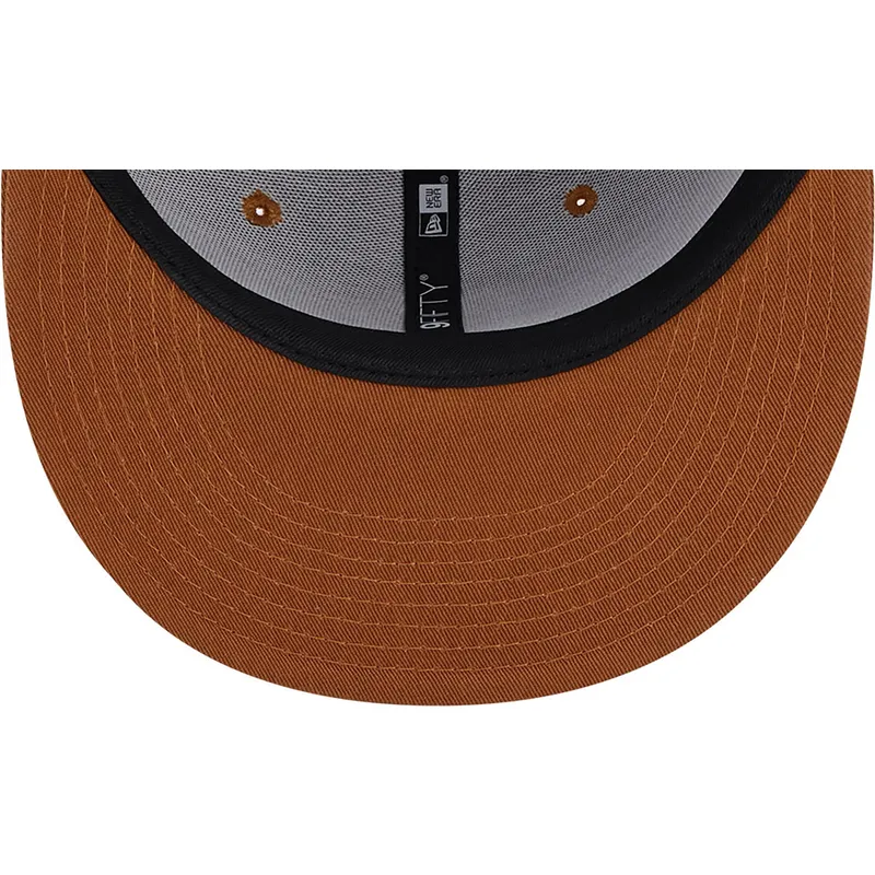 mutzen-flach-braun-snapback-9fifty-league-essential-der-new-york-yankees-mlb-von-new-era