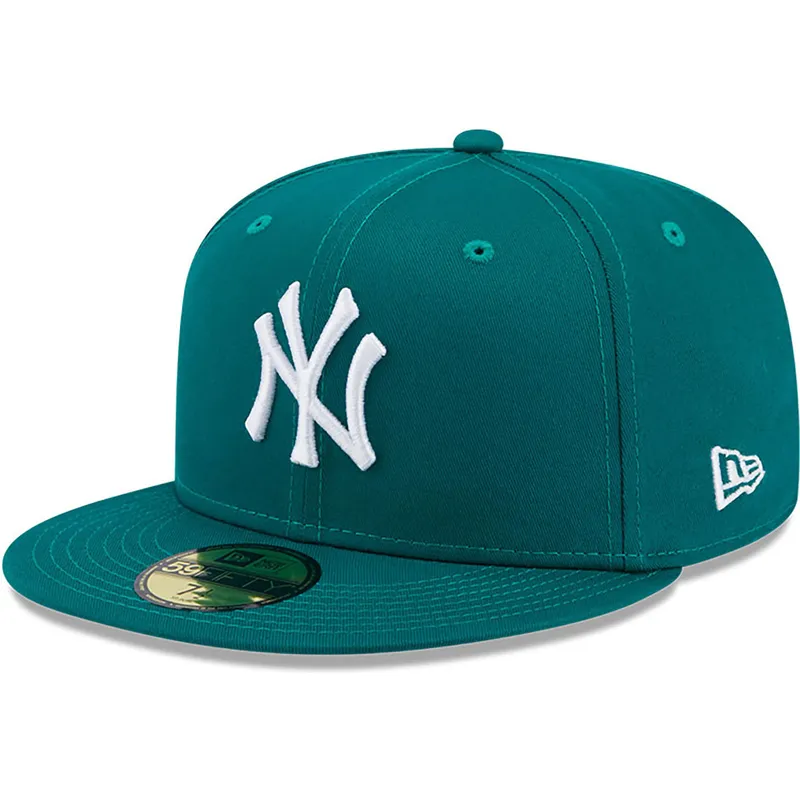 mutzen-flach-grun-angepasst-59fifty-league-essential-der-new-york-yankees-mlb-von-new-era