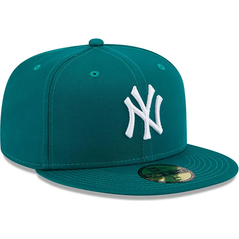 mutzen-flach-grun-angepasst-59fifty-league-essential-der-new-york-yankees-mlb-von-new-era