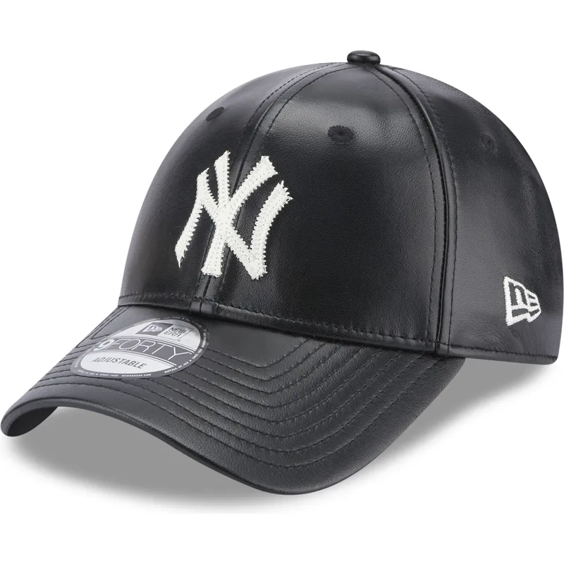 mutzen-gebogen-schwarz-verstellbares-band-9forty-leather-der-new-york-yankees-mlb-von-new-era mutzen-gebogen-schwarz-verstellbares-band-9forty-leather-der-new-york-yankees-mlb-von-new-era