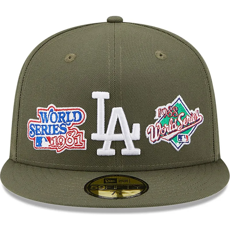 mutzen-flach-grun-angepasst-59fifty-world-series-der-los-angeles-dodgers-mlb-von-new-era mutzen-flach-grun-angepasst-59fifty-world-series-der-los-angeles-dodgers-mlb-von-new-era