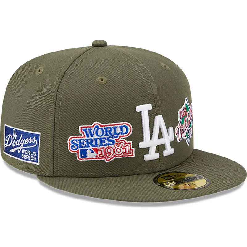 mutzen-flach-grun-angepasst-59fifty-world-series-der-los-angeles-dodgers-mlb-von-new-era mutzen-flach-grun-angepasst-59fifty-world-series-der-los-angeles-dodgers-mlb-von-new-era