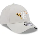 mutzen-gebogen-beige-verstellbares-band-9forty-koi-fish-der-los-angeles-dodgers-mlb-von-new-era