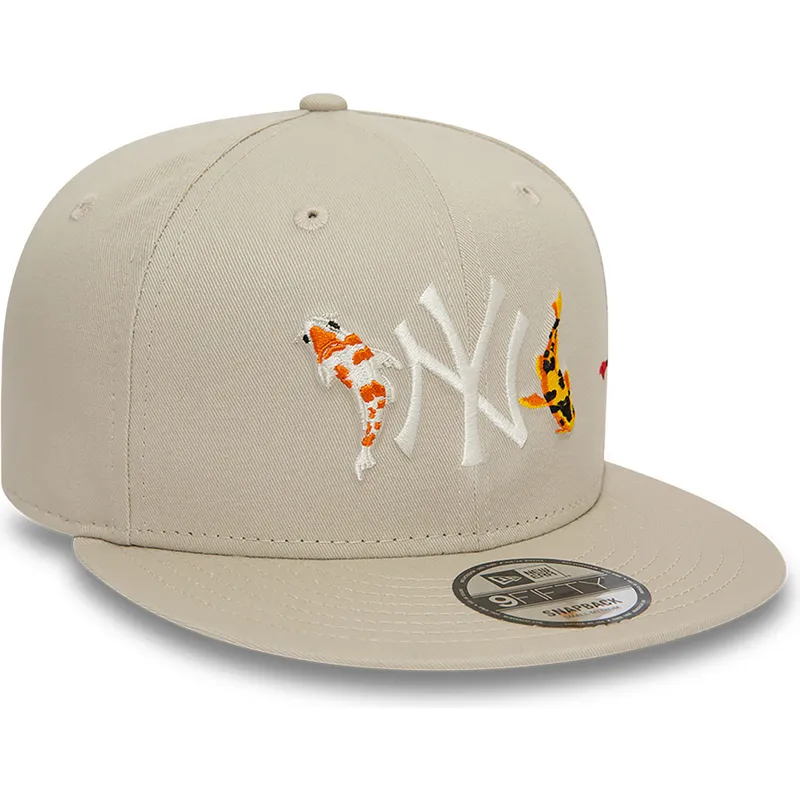 mutzen-flach-beige-snapback-9fifty-koi-fish-der-new-york-yankees-mlb-von-new-era