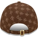 mutzen-gebogen-braun-verstellbares-band-9forty-monogram-der-new-york-yankees-mlb-von-new-era