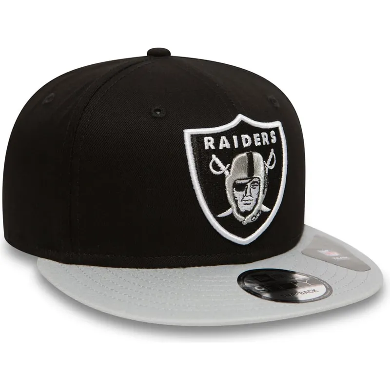 mutzen-flach-grau-snapback-9fifty-cotton-block-der-las-vegas-raiders-nfl-von-new-era