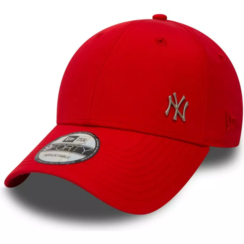 new-era-curved-brim-9forty-flawless-logo-new-york-yankees-mlb-adjustable-cap-rot