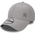 verstellbare-graue-kappe-9forty-flawless-logo-der-new-york-yankees-mlb-von-new-era