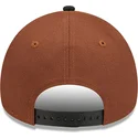 mutzen-gebogen-braun-snapback-9forty-a-frame-harvest-der-new-york-yankees-mlb-von-new-era