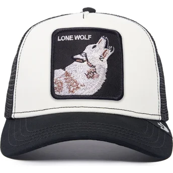 schwarz-weisse-trucker-kappe-wolf-the-lone-wolf-the-farm-von-goorin-bros