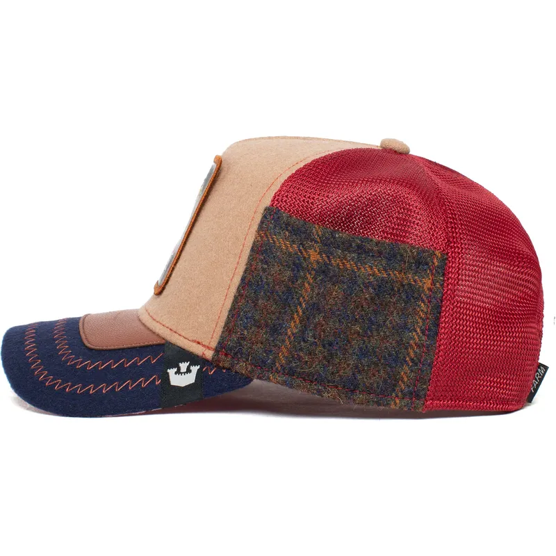 trucker-cap-braun-und-marineblau-esel-detention-seeker-ass-play-the-farm-von-goorin-bros