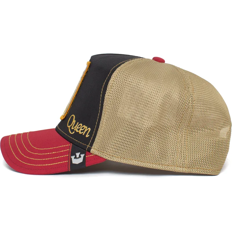 trucker-cap-schwarz-und-rot-lowin-queen-carte-blanche-casino-the-farm-von-goorin-bros