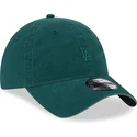 grune-verstellbare-kappe-mit-gebogenem-schirm-und-grunem-9twenty-mini-logo-der-los-angeles-dodgers-mlb-von-new-era